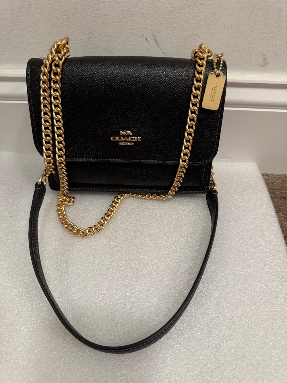 Coach black mini klare crossbody bag purse CZ987 NWT - Picture 2 of 9